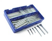 220 Piece Imperial Split Pin Kit 1/8-5/16" Zinc Plated KM105137