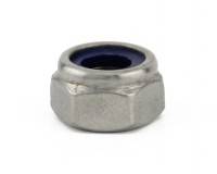 M8 Nylon Insert Nut A2 Stainless Steel DIN 985  