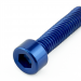 Soc Cap Aluminium Blue M5X20Blue Anodised Din 912 4.00Mm Key