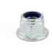 M6 Plain Flange Nylon Insert Nut Zinc  Din 6926   