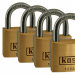 Brass Padlock 20Mm Quad Packã¶Keyed Alikeã¶K12520D4