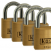 Brass Padlock 40Mm Quad Packã¶Keyed Alikeã¶K12540D4