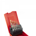 L115101 Hss Drill & Tap Set14 Pcs. A002 Drills:2.5,3.3,4.2,5.0,6.8,8.5,10.2Mm + E500Taps:m3,M4,M5,M6,M8,M10,M12