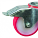 80Mm Bolt Hole Braked Red Polyã¶Tyre Castorã¶Medium Dutyã¶Pt No Rt3Lbhbpu-Rb