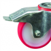 125Mm Bolt Hole Braked Redã¶Poly Tyre Castorã¶Medium Dutyã¶Pt No Rt5Lbhbpu-Rb