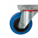 80Mm Plate Swivel Blueã¶Rubber Tyre Castorã¶Medium Dutyã¶Pt No Rt3Lpblu