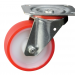 125Mm Plate Swivel Red Polyã¶Tyre Castorã¶Medium Dutyã¶Pt No Rt5Lppu-Rb