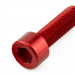 Soc Cap Aluminium Red M4X35Red Anodised Din 912 3.00Mm Key