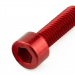 Soc Cap Aluminium Red M5X10Red Anodised Din 912 4.00Mm Key