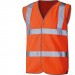 Hi-Vis Orange Waistcoat LargeEn Iso 20471:2013 Ce Marked