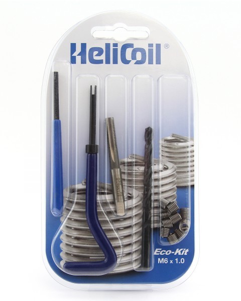 Helicoil Eco Kit M6-1.00p Thread Repair Kit - 10 Inserts, Helicoil Wire  Thread Kits, FFT